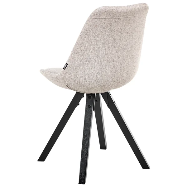 Set of 2 Dining Chairs HEDLEY Fabric Beige