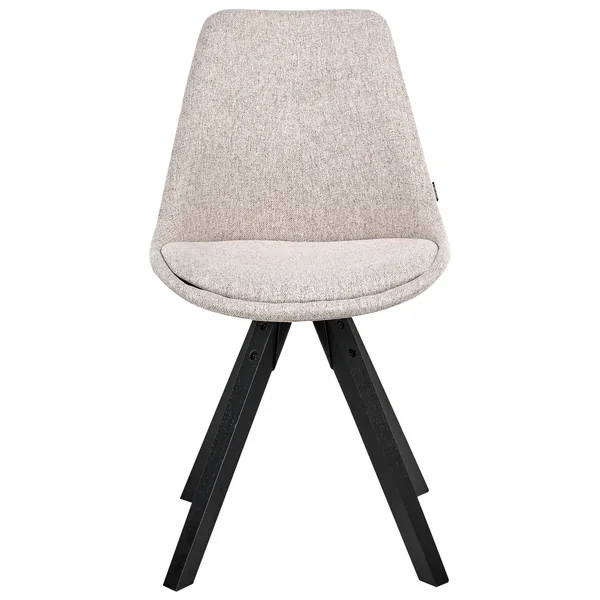Set of 2 Dining Chairs HEDLEY Fabric Beige