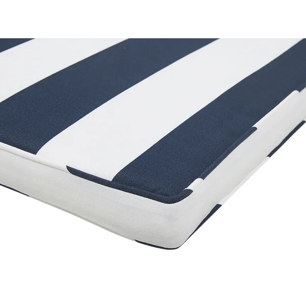 Set of 8 Garden Chair Cushions SASSARI 46 x 46 cm Navy Blue