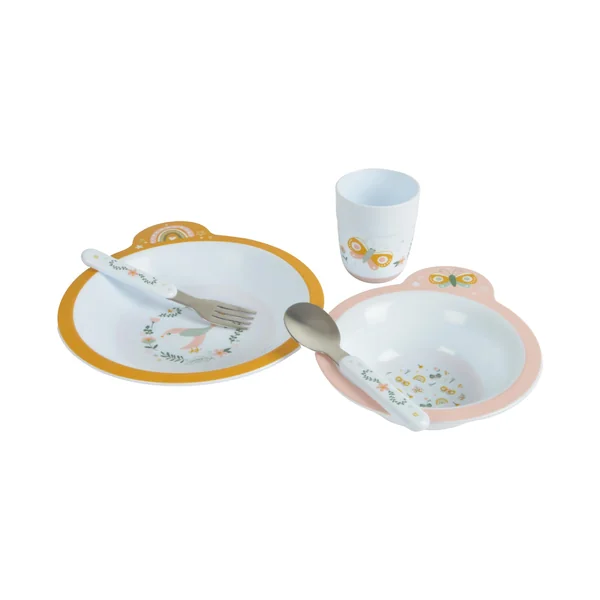 SET REPAS 5 PIECES INOX FANTAISY GARDEN