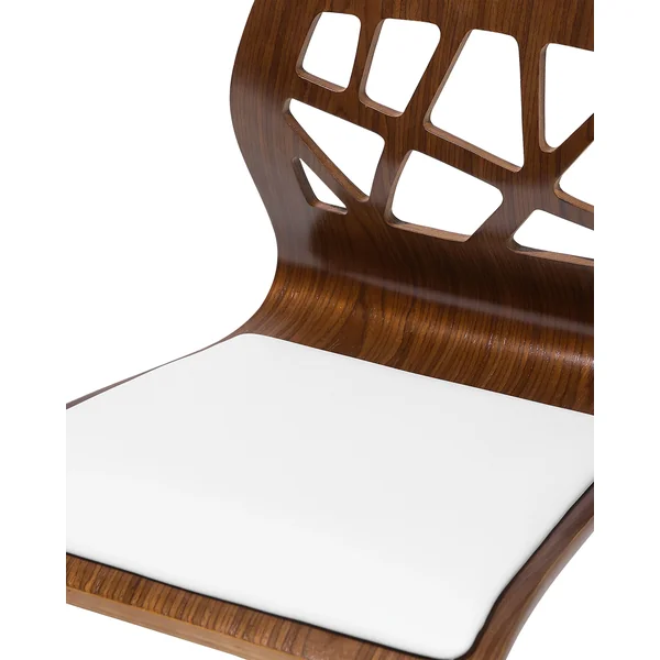 Set van 2 barstoelen PETERSBURG Kunstleer draaibaar Wit/zilver