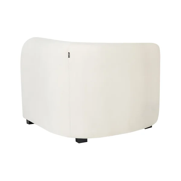 Set van 2 fauteuils VELTADA Fluweel Gebroken wit