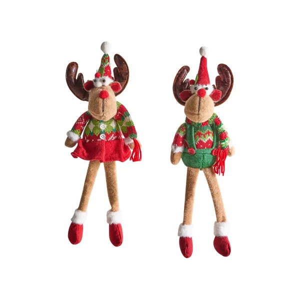 Set van 2 kerstdecoraties VATNDALSVATNET Rendier 38 cm Meerkleurig