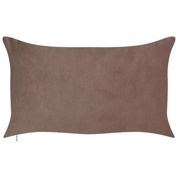 Set van 2 sierkussens CRODYLINE Fluweel 35 x 60 cm Bruin gestreept