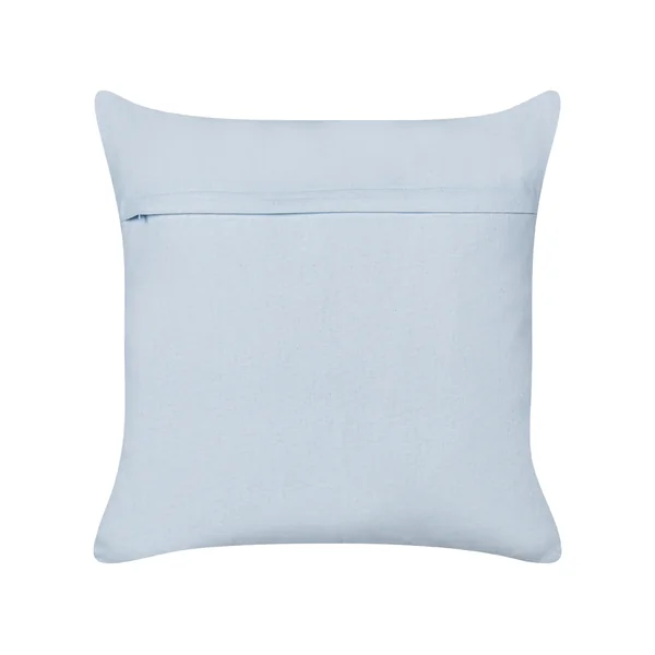 Set van 2 sierkussens LEEA Katoen 45 x 45 cm Lichtblauw