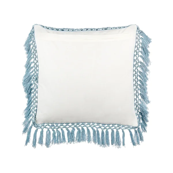Set van 2 sierkussens PALLIDA Katoen 45 x 45 cm Blauw bloempatroon