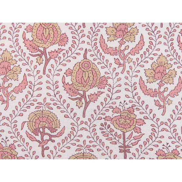 Set van 2 sierkussens PICEA Fluweel 45 x 45 cm Rood bloempatroon