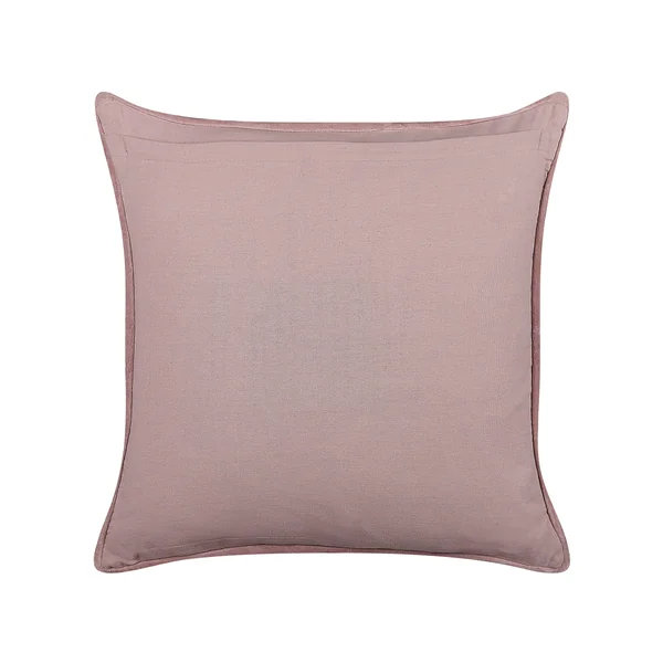 Set van 2 sierkussens ROMNEYA Fluweel 45 x 45 cm Roze bloempatroon