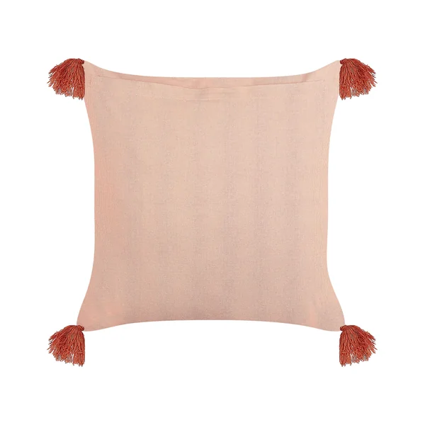 Set van 2 sierkussens RUMHORA Fluweel 45 x 45 cm Roze bloempatroon