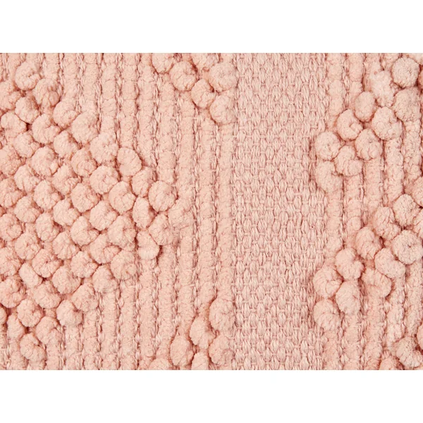 Set van 2 sierkussens VALVARIA Katoen 30 x 50 cm Perzikroze chevron patroon