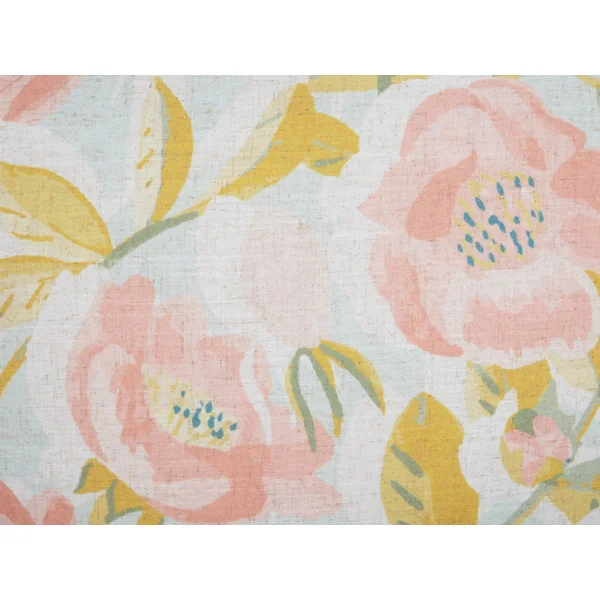 Set van 2 sierkussens ZAHRIYE 45 x 45 cm Roze bloempatroon