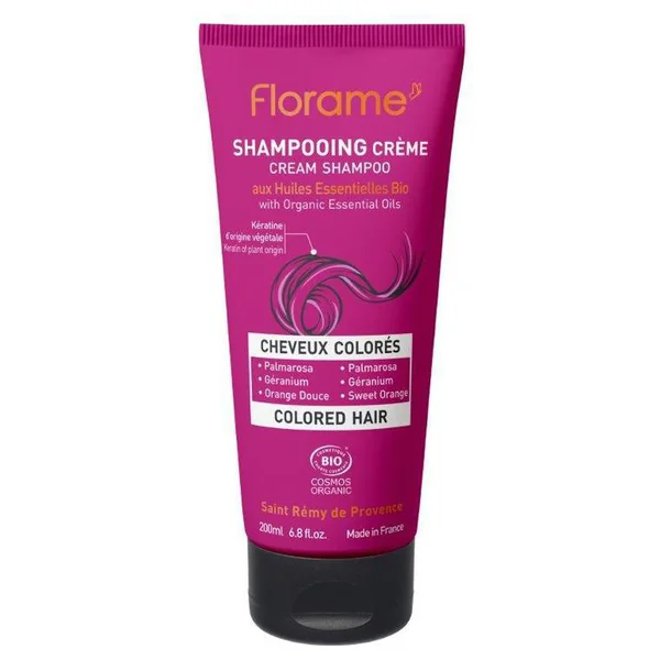 Shampoing Crème Cheveux colorés tube 200 ml rose