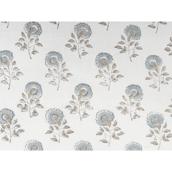 Sierkussen CORNUS Katoen 45 x 45 cm Blauw bloempatroon