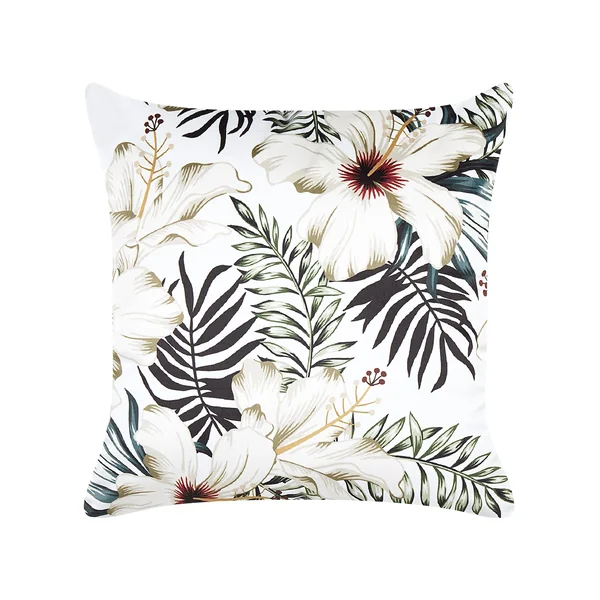 Sierkussen OKRA Fluweel 45 x 45 cm Meerkleurig bladpatroon