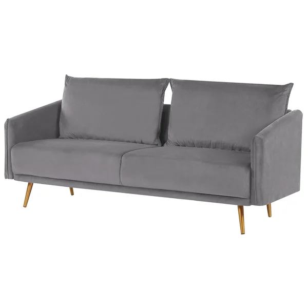 Sofa 3 Seater MAURA Velvet Grey