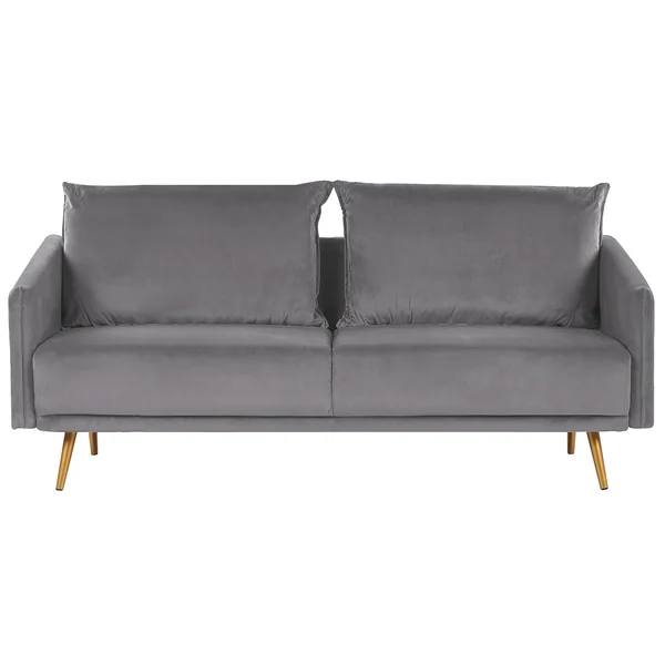 Sofa 3 Seater MAURA Velvet Grey