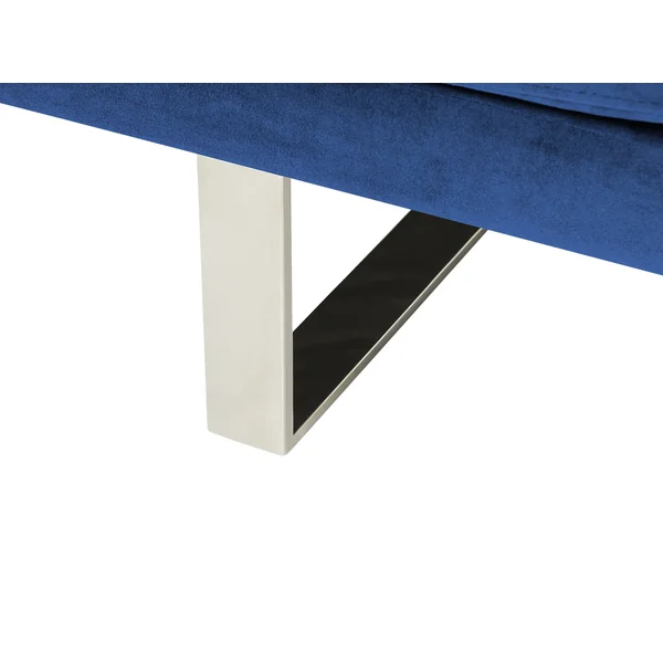 Sofa Bed 2 Seater YORK Velvet Navy Blue