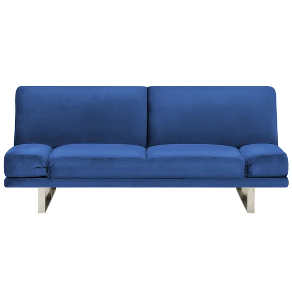 Sofa Bed 2 Seater YORK Velvet Navy Blue