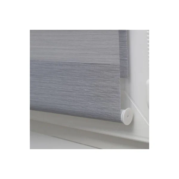 Store enrouleur jour / nuit chic gris l.62 x H.250cm Madeco