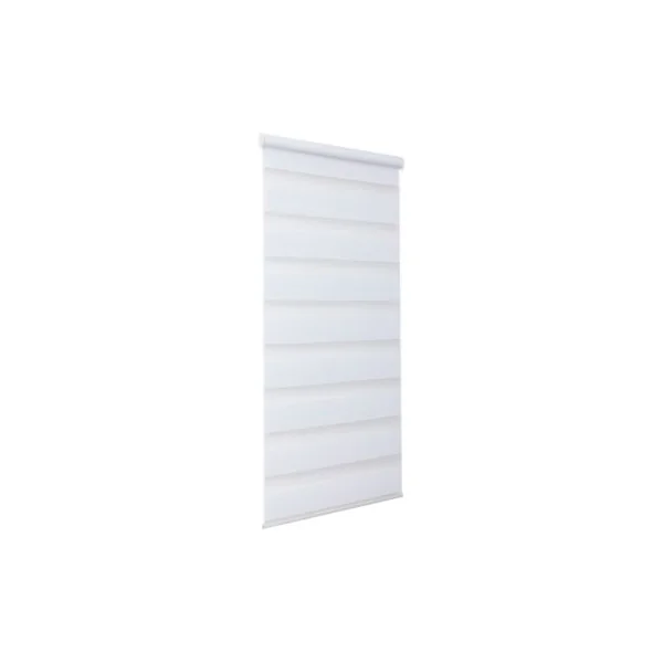 Store enrouleur jour / nuit sans perçage Elin 2 blanc cassé l.45 x H.140cm Goodhome