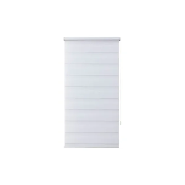 Store enrouleur jour / nuit sans perçage Elin 2 blanc cassé l.60 x H.180cm Goodhome