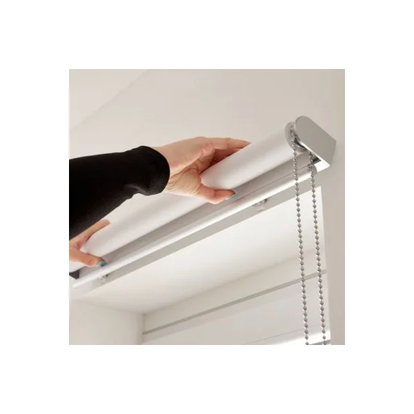 Store enrouleur jour / nuit sans perçage Elin 2 gris perle l.60 x H.240cm Goodhome