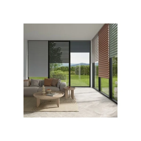 Store enrouleur jour / nuit sans perçage Elin 2 noir l.160 x H.240cm Goodhome