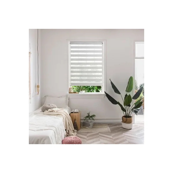 Store enrouleur jour/nuit Colours Kala gris 60 x 180 cm