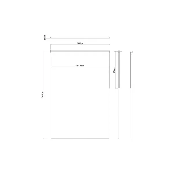 Store enrouleur occultant sans perçage Boreas 2 noir l.160 x H.240cm Goodhome