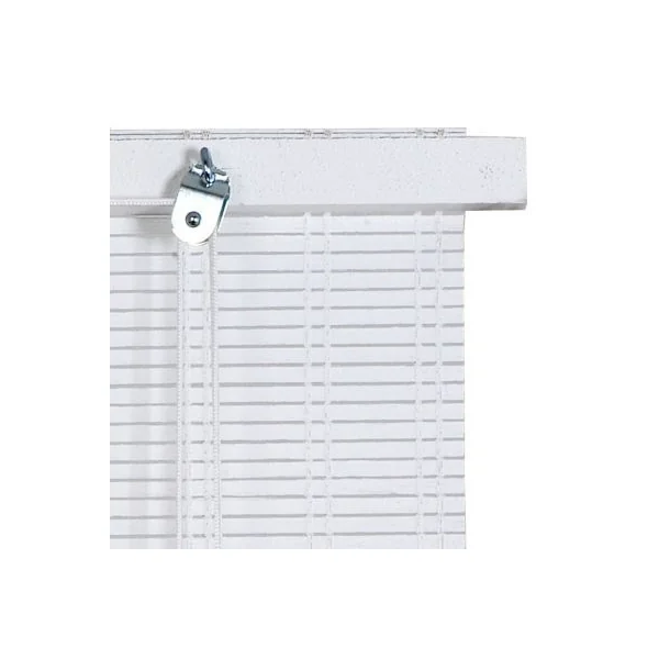 Store enrouleur tamisant bois tissé blanc H.180 x l.60cm Ballauff