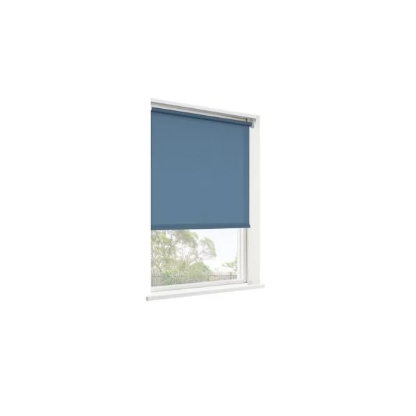 Store enrouleur tamisant sans perçage Halo 2 bleu l.55 x H.180cm Goodhome