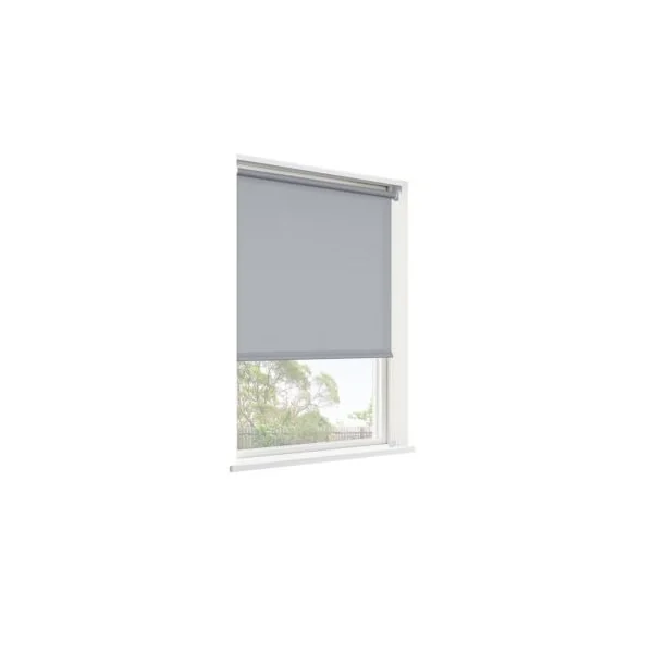 Store enrouleur tamisant sans perçage Halo 2 gris béton l.120 x H.180cm Goodhome