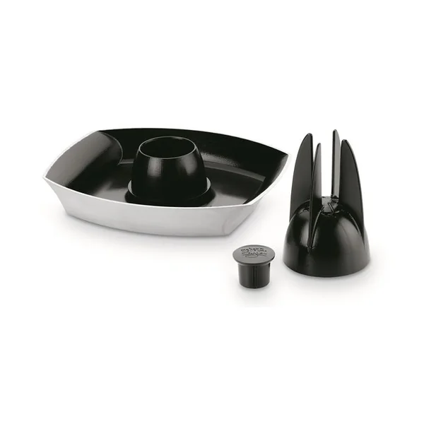Support de cuisson pour poulet rôti Weber noir 24 x 20 cm