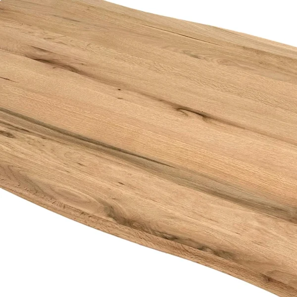 Table basse design en chêne blanc avec bords naturels PALERME