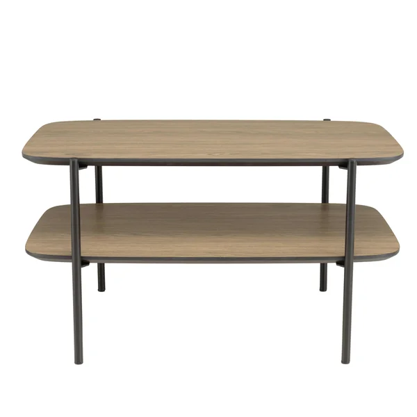 Table basse double plateau effet bois LANDAISE