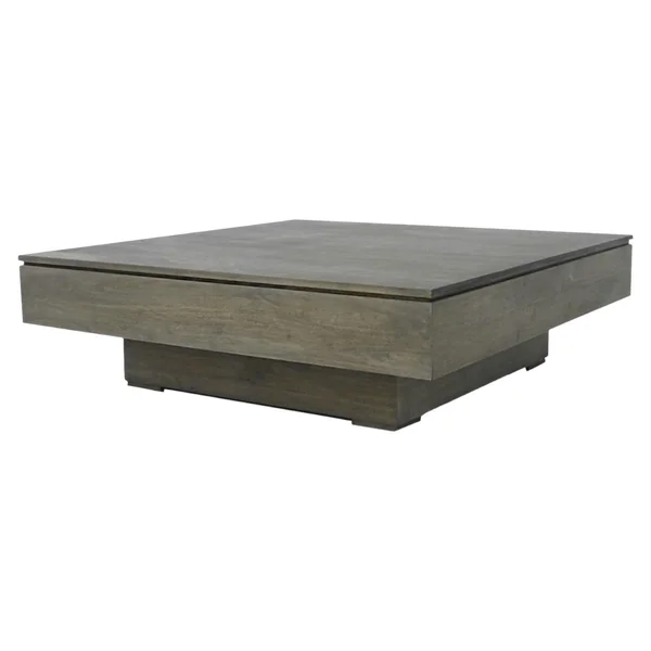 Table basse hévéa 100X100cm HELENA