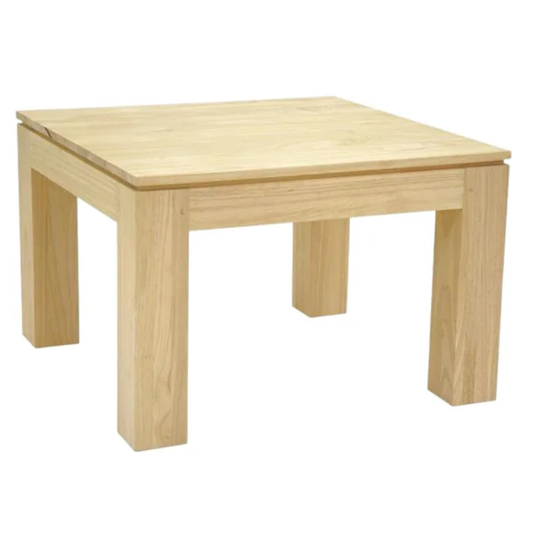 Table basse hévéa 60X60cm HELENA