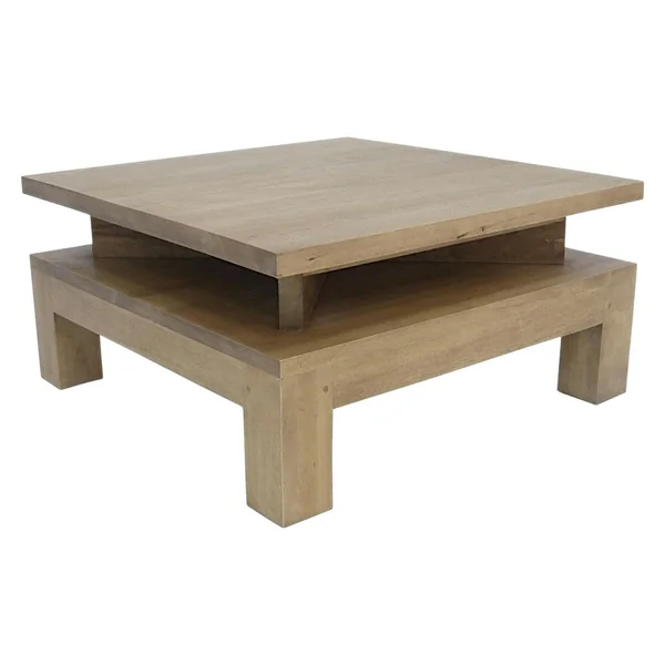 Table basse hévéa 70cm HELENA