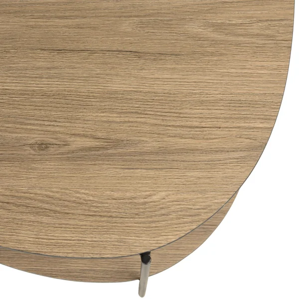 Table basse organique double plateau couleur bois LANDAISE