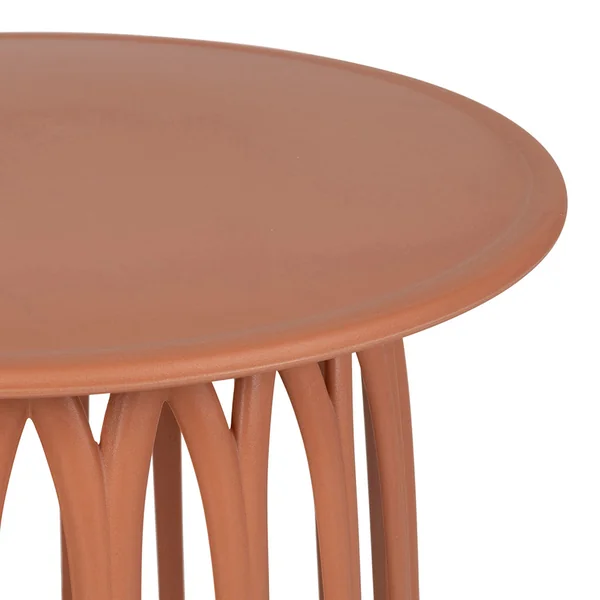 Table basse rond terracotta d50cm - Lumi