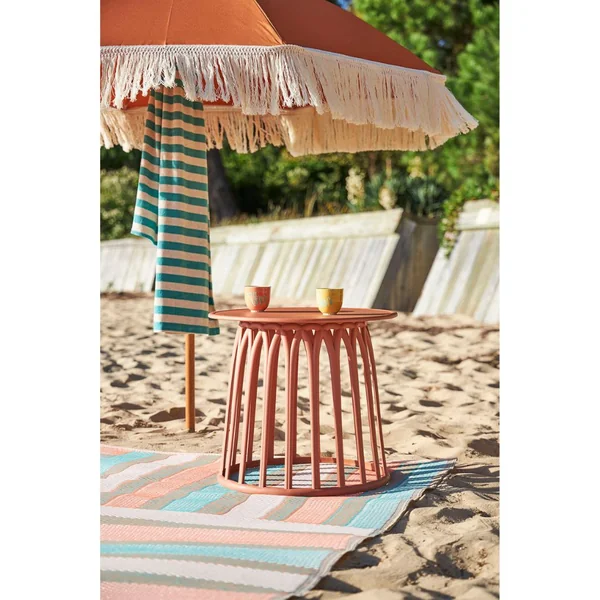 Table basse rond terracotta d50cm - Lumi