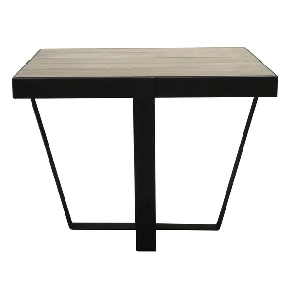 Table d'appoint Bout de Canapé chêne massif métal SOOMAA réf 30020861