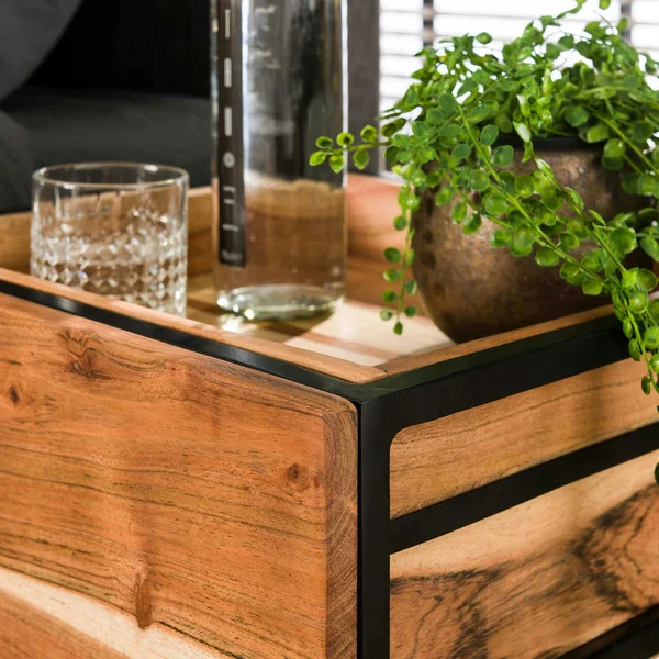 Table de chevet moderne 1 tiroir, 1 plateau MELBOURNE