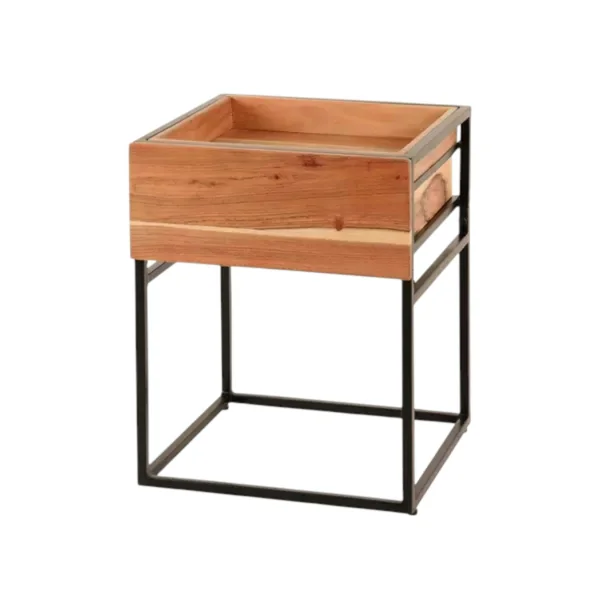 Table de chevet moderne 1 tiroir, 1 plateau MELBOURNE