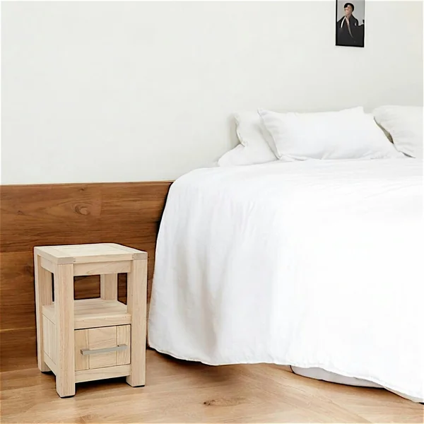 Table de chevet moderne 1 tiroir ATTAN