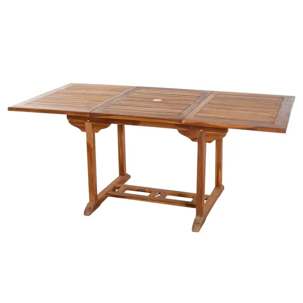 Table de jardin en teck huilé rectangle extensible 120/180x90x75 MACAO