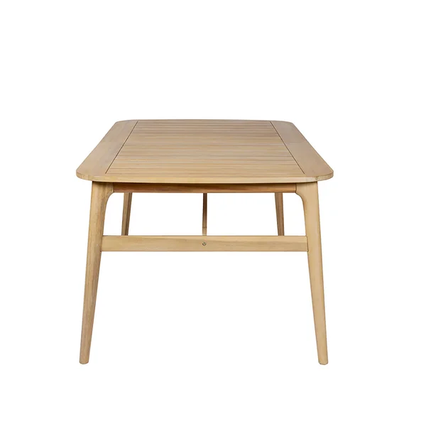 Table de jardin extensible en acacia naturel 180(+40cm)x100cm - Cavalo