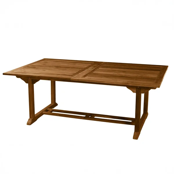 Table de jardin extensible en Teck huilé massif 200/300x120x75cm MACAO