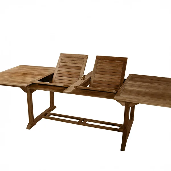 Table de jardin extensible en Teck huilé massif 200/300x120x75cm MACAO