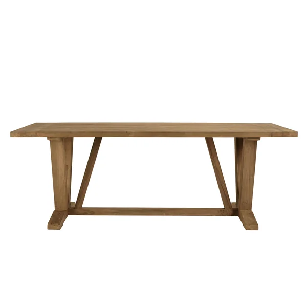 Table de jardin pieds en V teck recyclé naturel 220 cm MANY